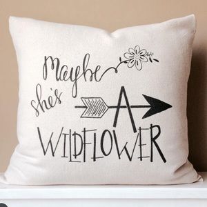 🌸🌺🌼Maybe She’s A Wildlower Pillow Cover🌸🌺🌸